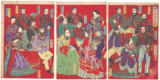 世上各国写画帝王鏡|Mirror of Portraits of All Sovereigns in the World (Sejō kakkoku shaga teiō kagami)