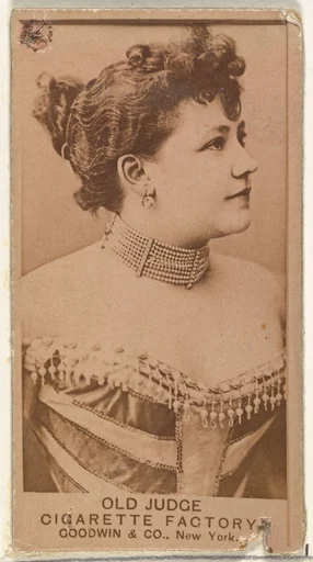 From the Actors and Actresses series (N171) for Old Judge Cigarettes