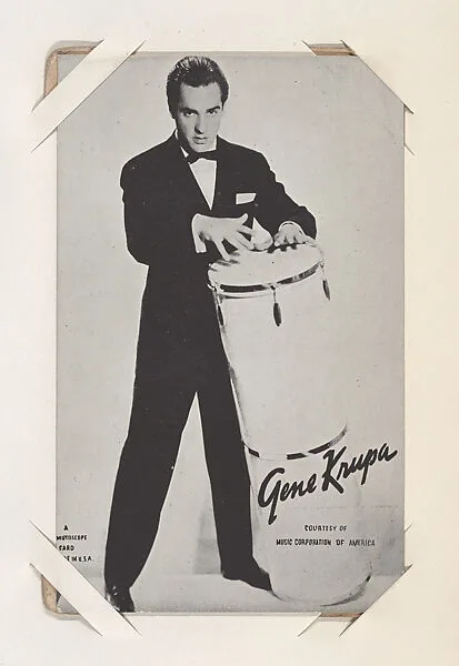 Gene Krupa from Mutoscope Music Corporation of America series (W409) — International Mutoscope Reel Company