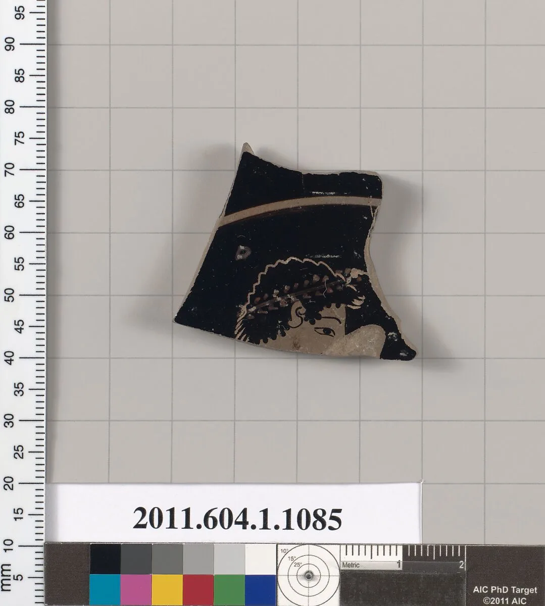 Terracotta fragment of a kylix (drinking cup) — Unknown