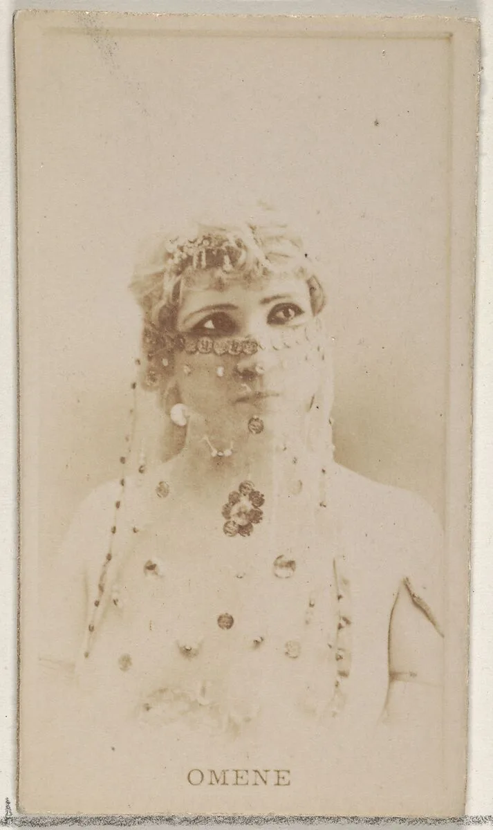 Omene, from the Actors and Actresses series (N45, Type 8) for Virginia Brights Cigarettes — Allen & Ginter