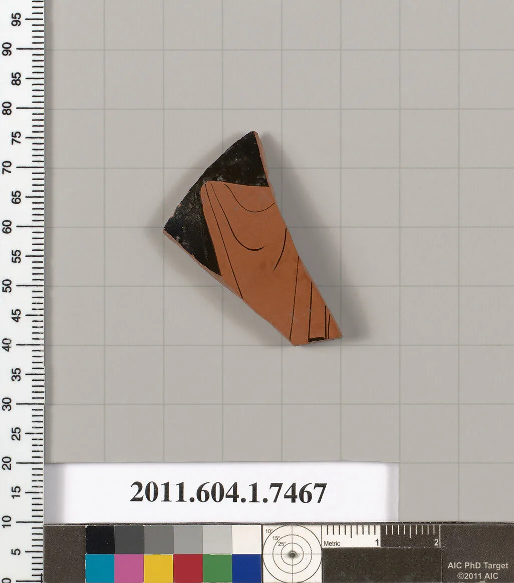 Terracotta fragment of a kylix (drinking cup) — Unknown