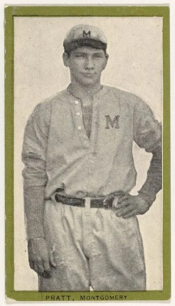 Pratt, Montgomery, from the Baseball Players (Green Borders) series (T211) issued by Red Sun Cigarettes — Red Sun Cigarettes