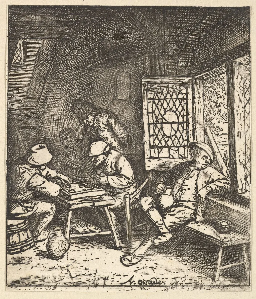 Tric Trac Players — Adriaen van Ostade