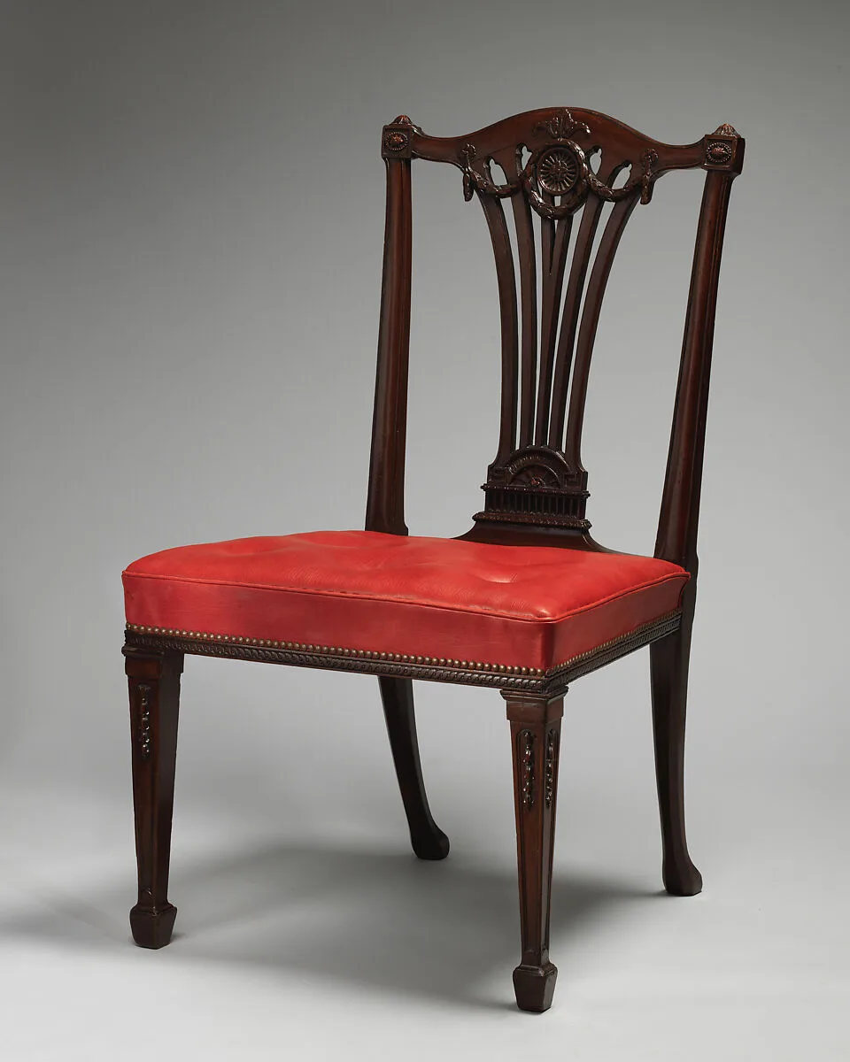 Side chair (one of a set of fourteen) — Thomas Chippendale|Robert Adam