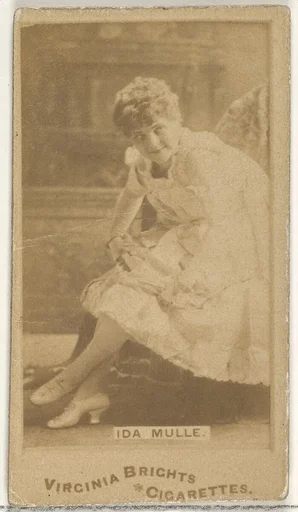 Ida Mulle, from the Actors and Actresses series (N45, Type 1) for Virginia Brights Cigarettes
