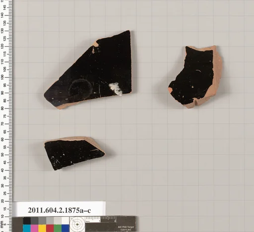 Terracotta fragments of skyphoi (deep drinking cups)
