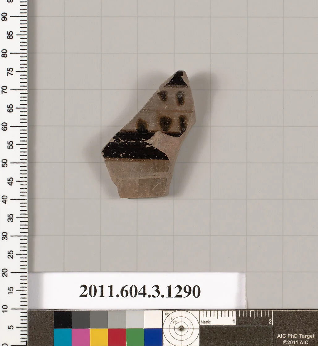 Terracotta rim fragment of a skyphos (deep drinking cup) — Unknown