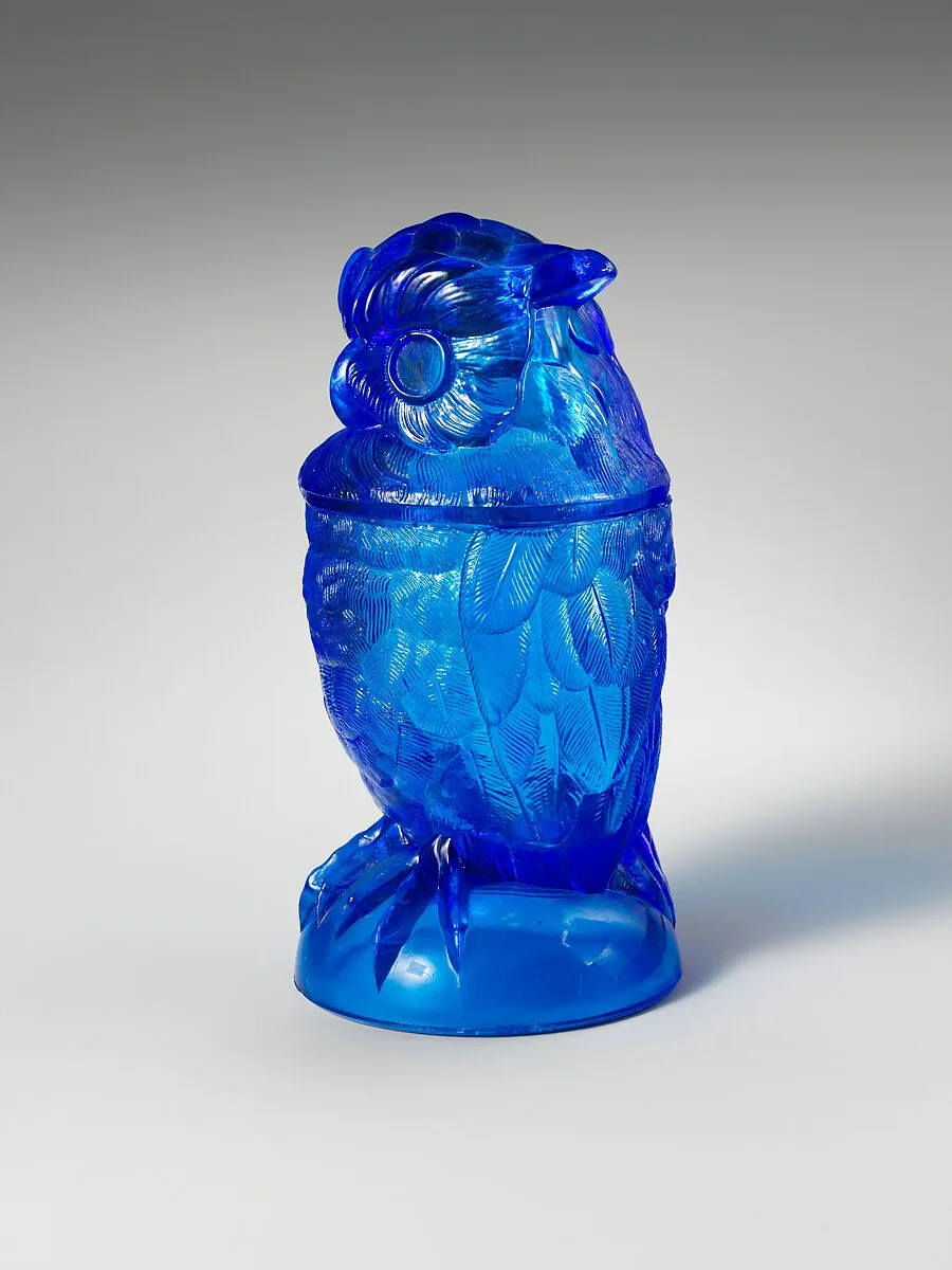 Covered Owl Jar — Atterbury and Company