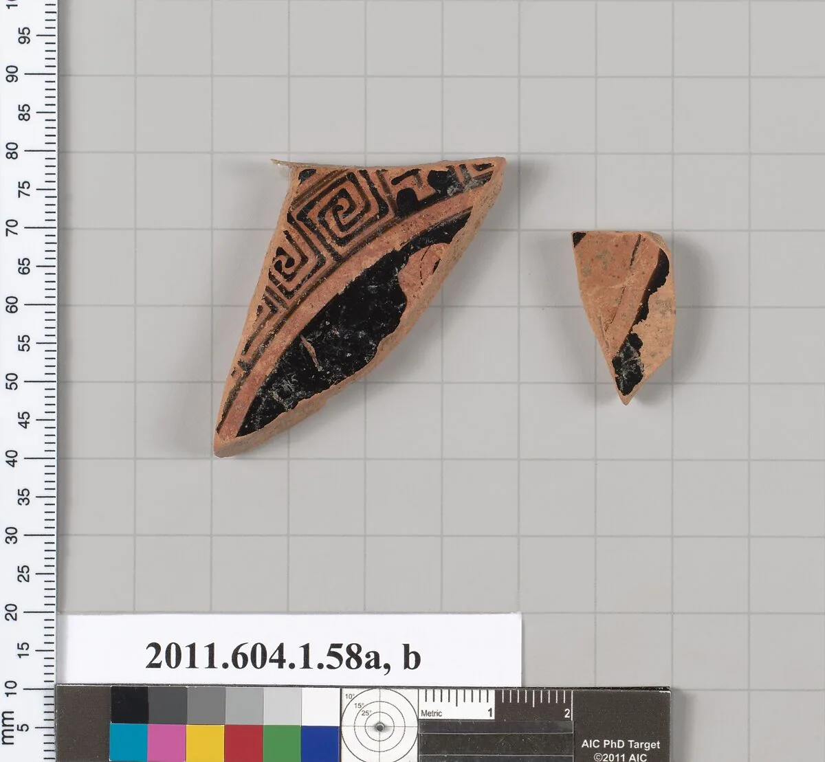 Terracotta fragments of a kylix (drinking cup) — Unknown