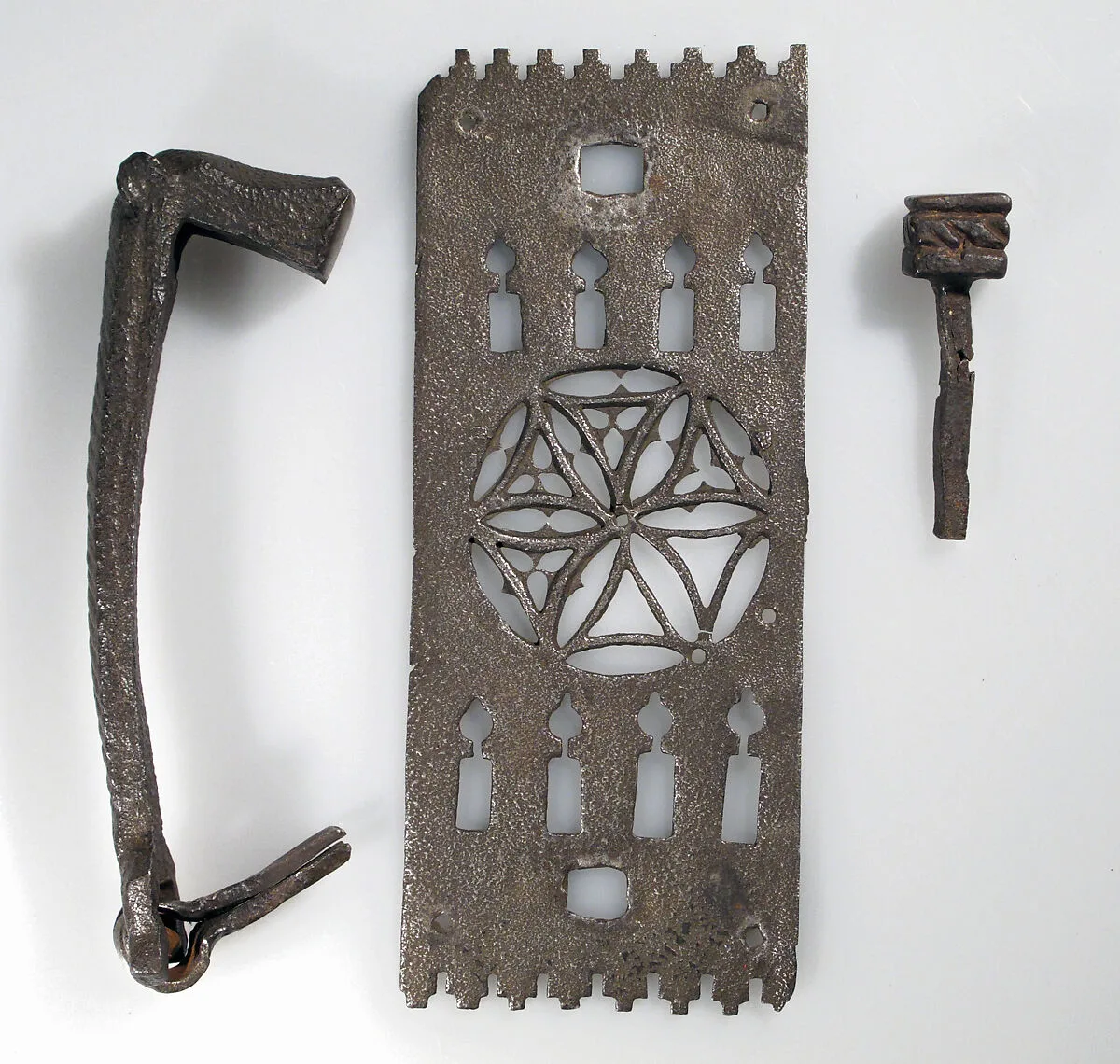 Door Knocker with Plate and Nail — Unknown