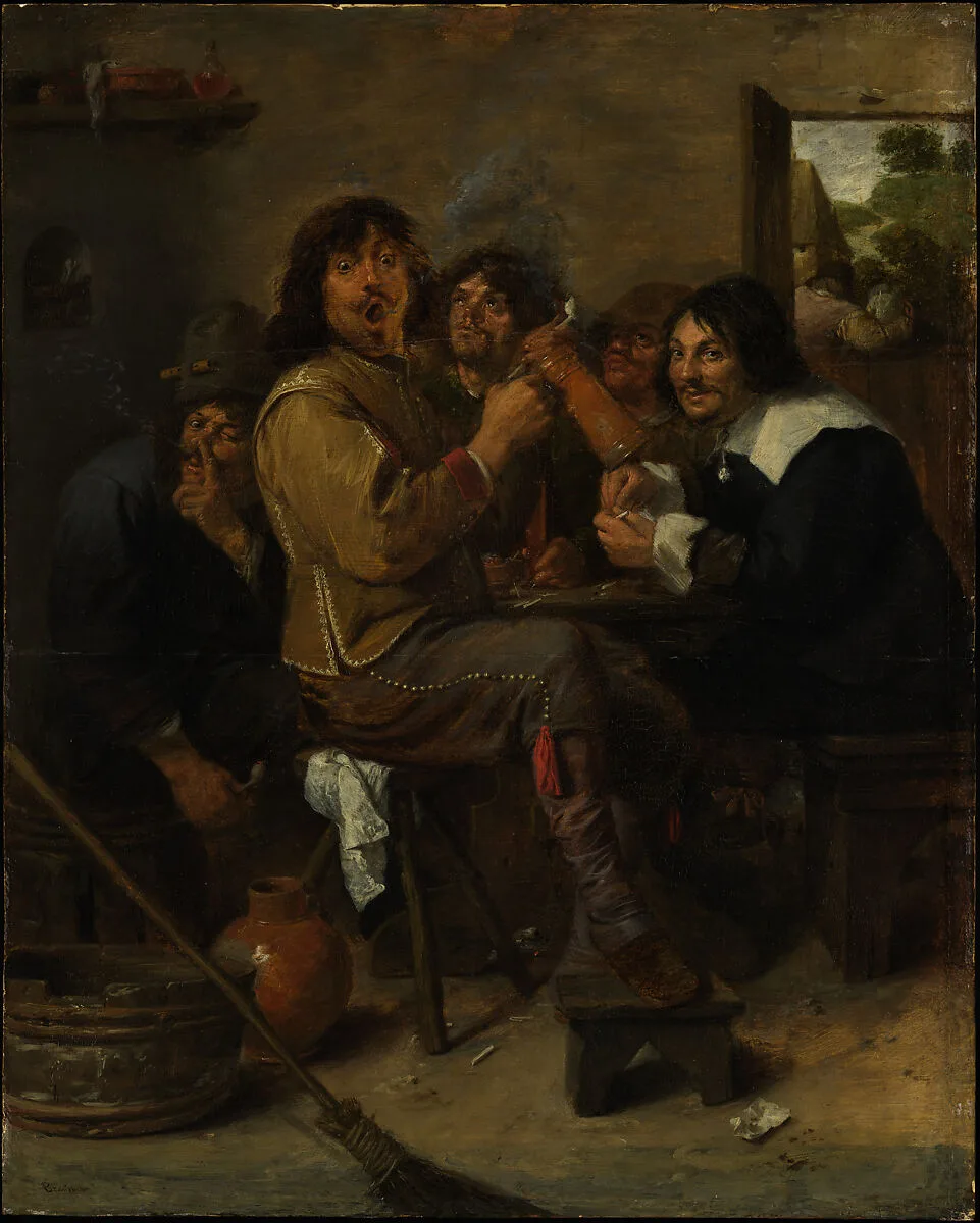 The Smokers — Adriaen Brouwer