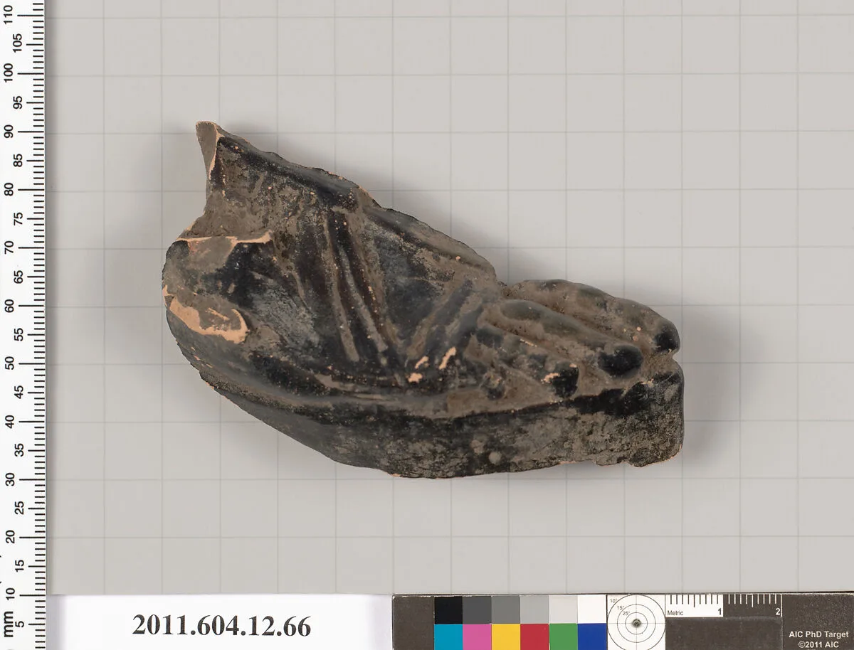Terracotta fragment of an askos (vessel) — Unknown