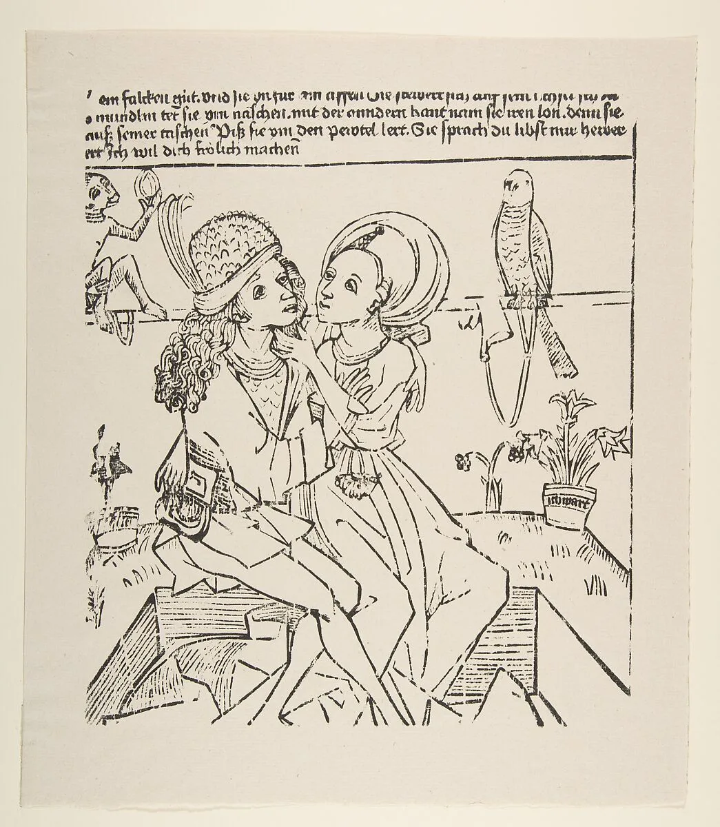 Lovers — Anonymous, German, 15th century