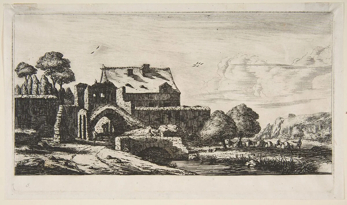 A Water-mill near Saint-Denis — Charles Meryon|Reinier Nooms, called Zeeman