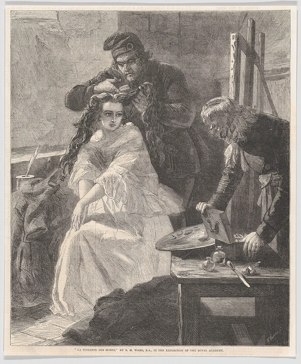 La Toilette des Morts, from "Illustrated London News" — Charlotte Corday|Edward Matthew Ward|William Luson Thomas