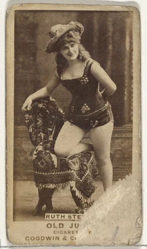 From the Actors and Actresses series (N171) for Old Judge Cigarettes