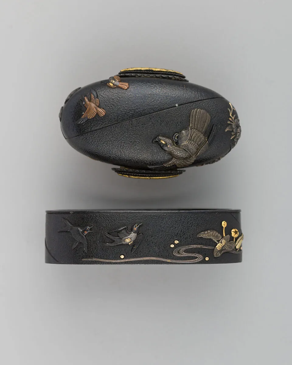 Sword-Hilt Collar and Pommel (Fuchigashira) — Unknown