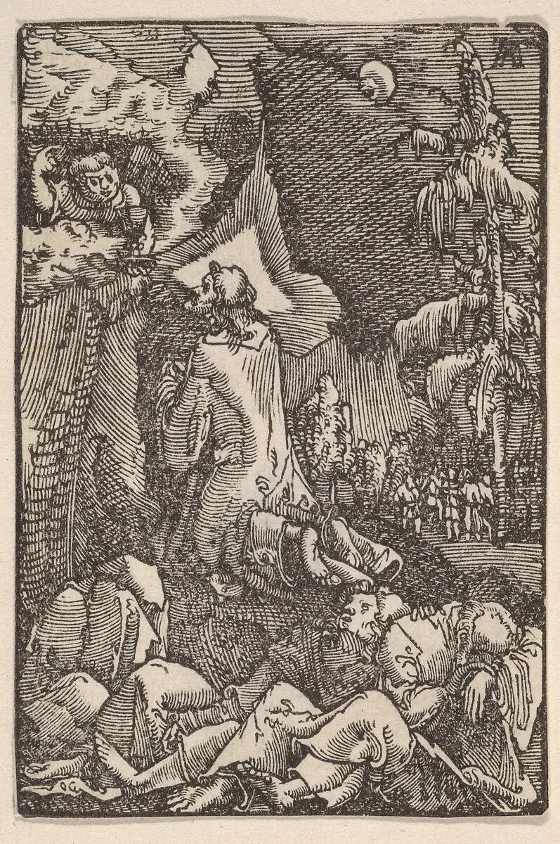 The Agony in the Garden, from The Fall and Salvation of Mankind Through the Life and Passion of Christ — Albrecht Altdorfer