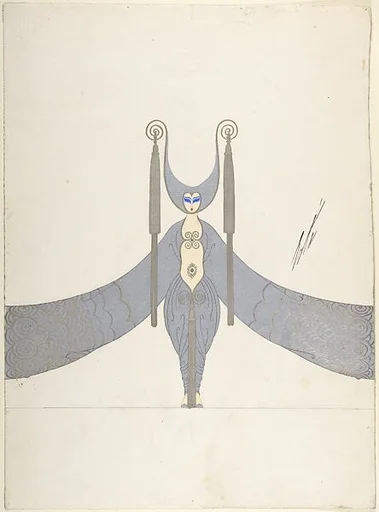 "Les Noces d'Argent " Triple Costume Design for "Les Mariages," George White's Scandal (center)