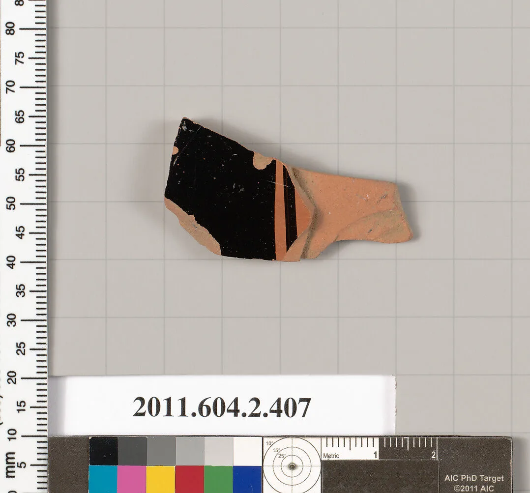 Terracotta fragment of a column-krater (bowl for mixing wine and water) — Unknown