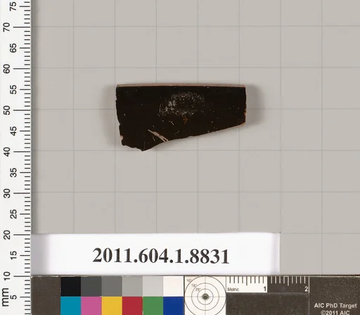 Terracotta rim fragment of a kylix (drinking cup)