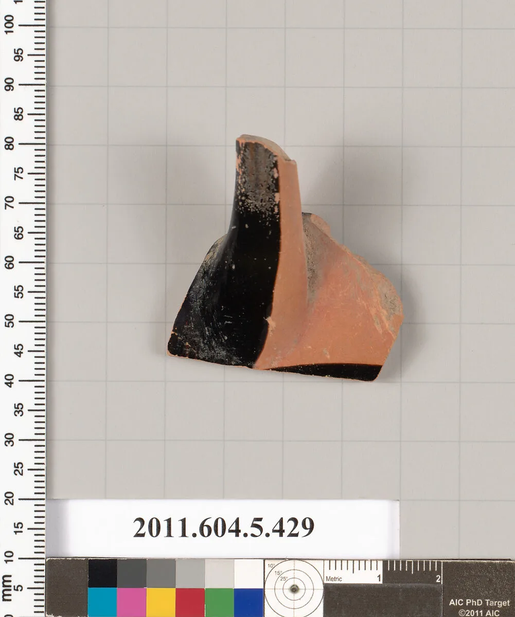 Terracotta fragment of a kylix (drinking cup) — Unknown