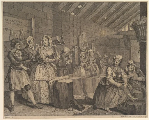 A Harlot's Progress, Plate 4