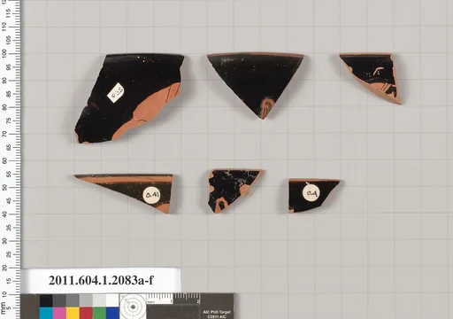 Terracotta rim fragments of kylikes (drinking cups)