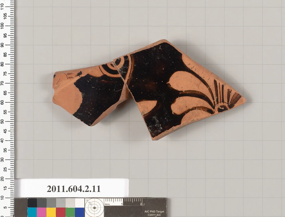 Terracotta fragment of a neck-amphora (jar) — Unknown