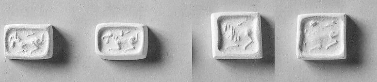 Stamp seal (cubical) with animals — Unknown