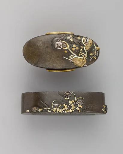 Sword-Hilt Collar and Pommel (Fuchigashira)