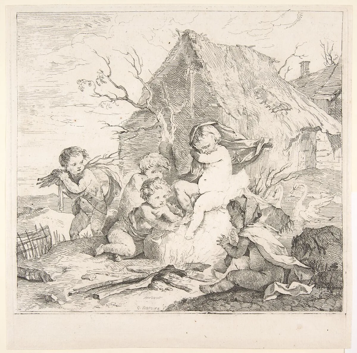 L'Hiver from the Four Seasons — Charles Joseph Natoire