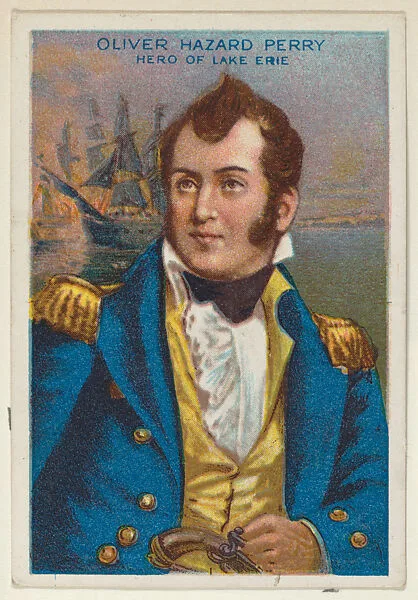 Oliver Hazard Perry, Hero of Lake Erie, from the "Heroes of History" series (T68), issued with Miners Extra Smoking Tobacco, Natural Leaf Scrap, and Royal Bengals Little Cigars — Royal Bengals Little Cigars|Oliver Hazard Perry