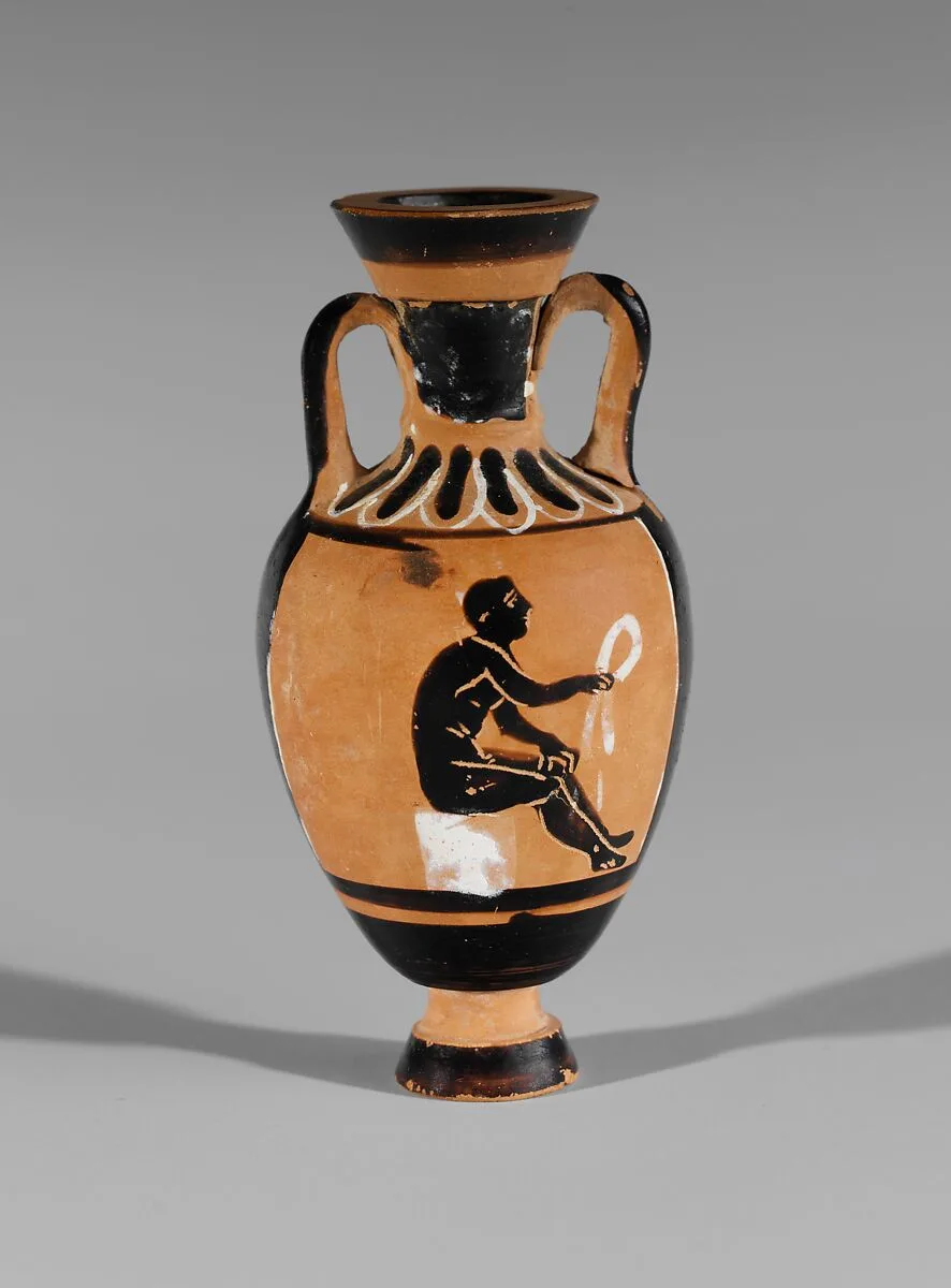 Terracotta miniature Panathenaic amphora — Bulas Group