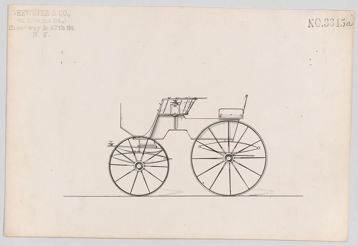 Design for T-Cart, no. 3345a — Brewster & Co.|Herman Stahmer
