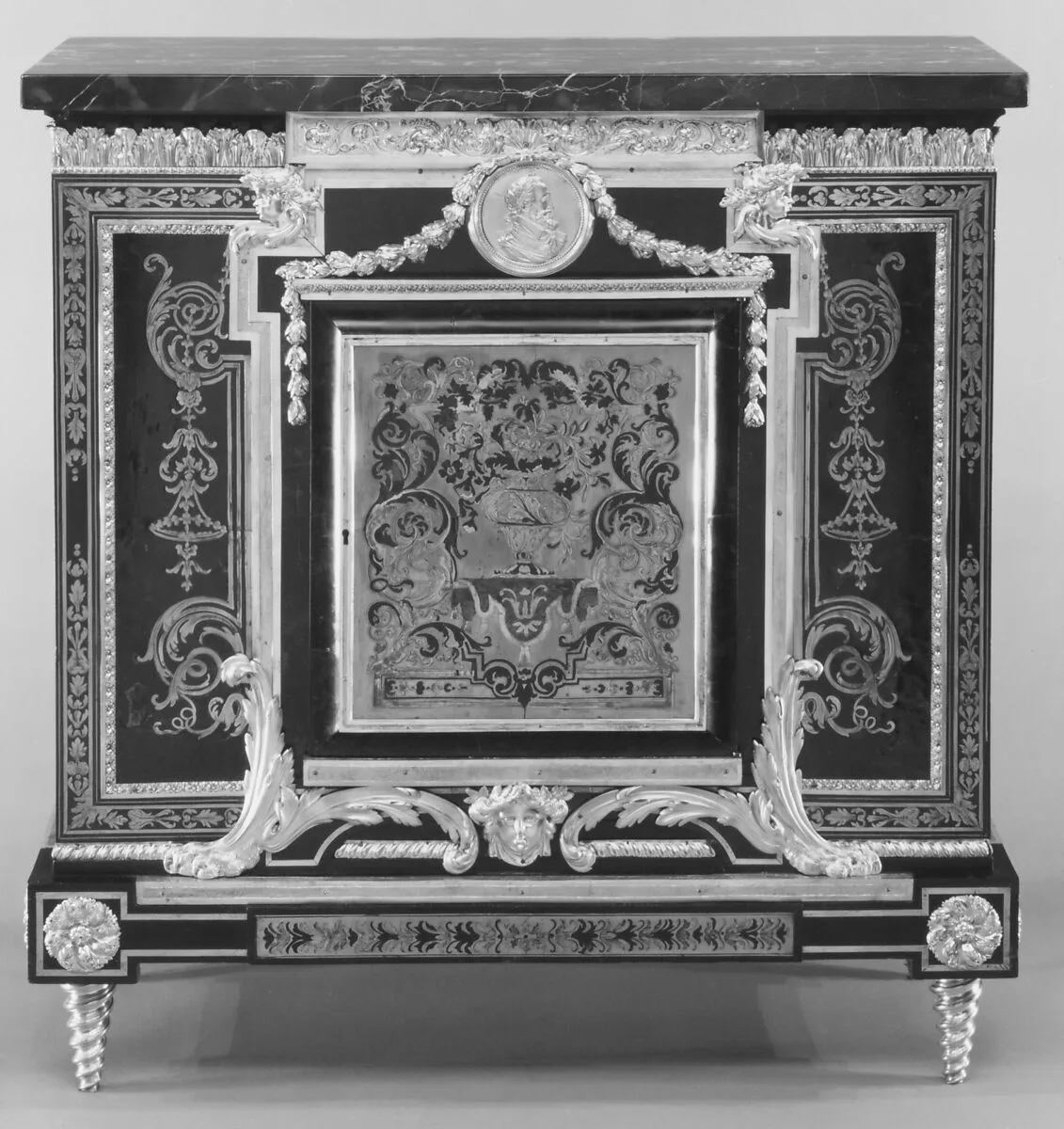Low cabinet (meuble à hauteur d'appui) (one of a pair) — André Charles Boulle