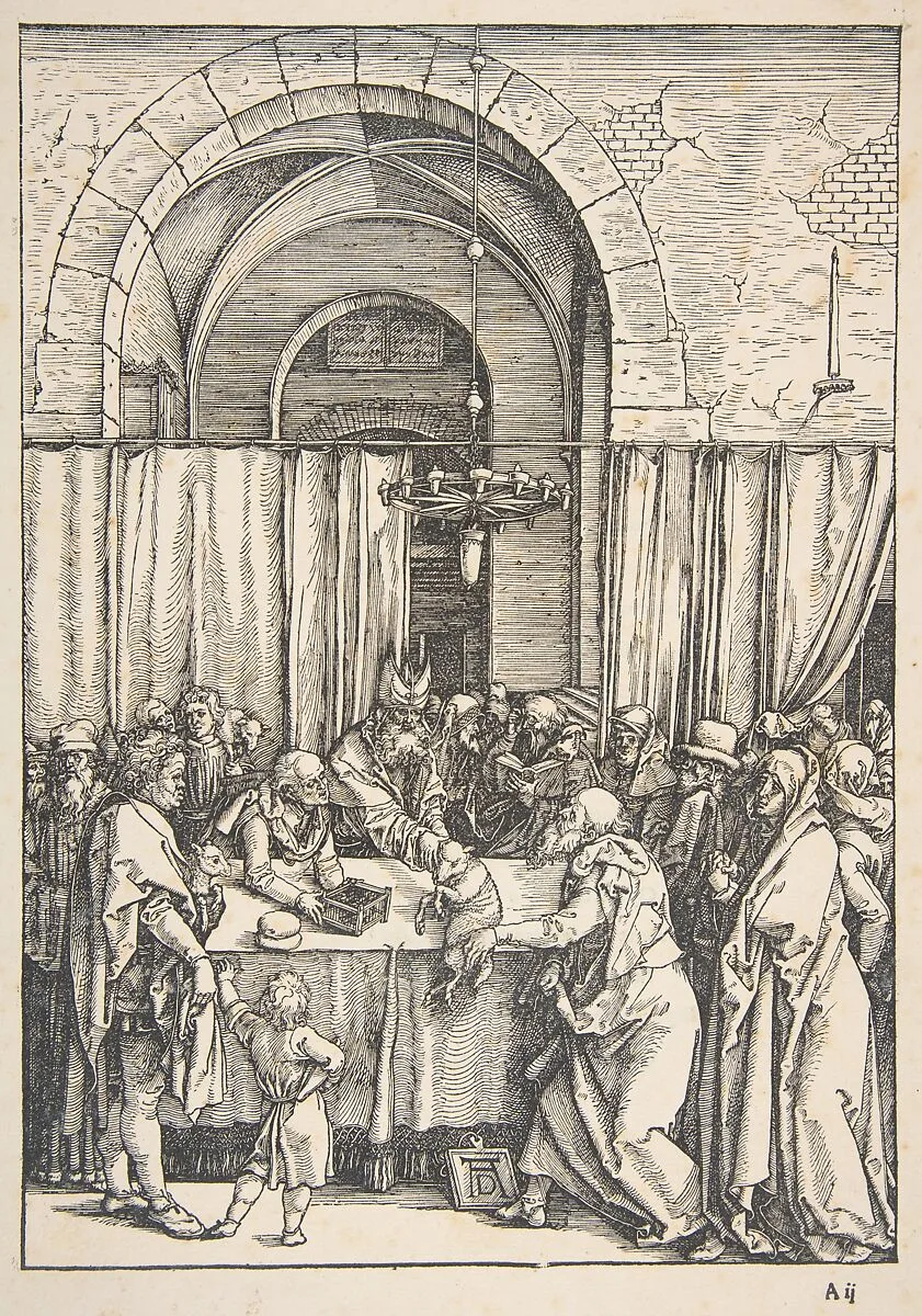 The Rejection of Joachim's Offering, from "The Life of the Virgin" — Albrecht Dürer