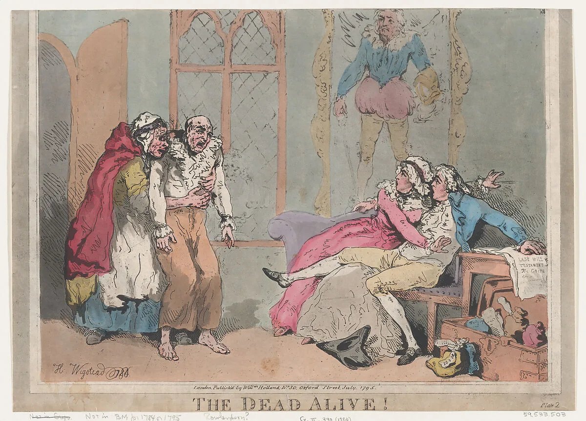 The Dead Alive! — Thomas Rowlandson|William Holland|Henry Wigstead