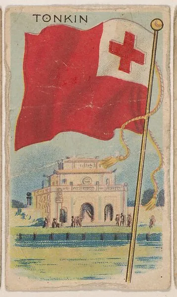 Tonkin, bakery card from the Flags series (D34), issued by the Weber Baking Company — Weber Baking Company