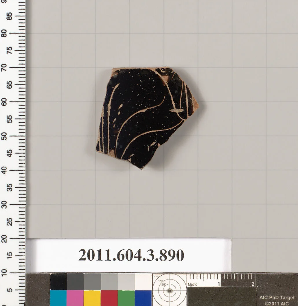 Terracotta fragment of a lekythos (oil flask) — Unknown