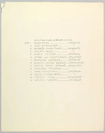 Bauhaus Portfolio III: Table of Contents/Imprint