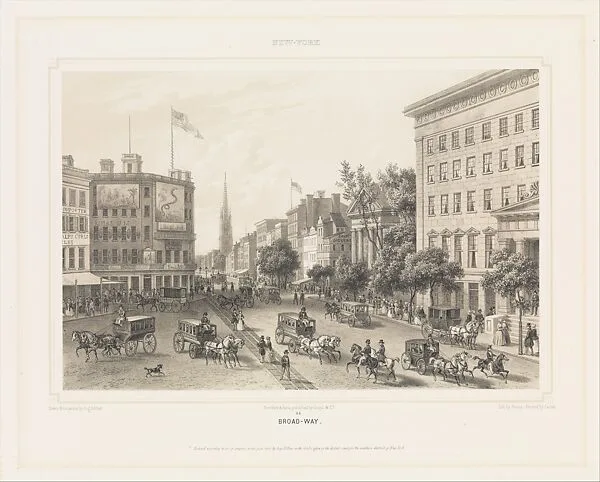 Broad-Way, New York — Cattier|Augustus Kollner|Isidore-Laurent Deroy|Goupil & Co.