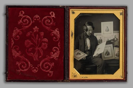 Frederick Langenheim Looking at Talbotypes