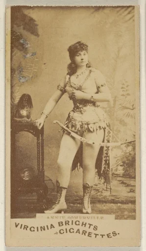 Annie Somerville, from the Actors and Actresses series (N45, Type 1) for Virginia Brights Cigarettes