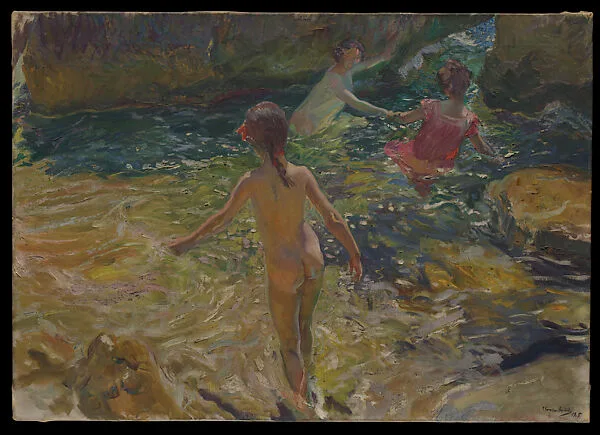The Bath, Jávea — Joaquín Sorolla y Bastida