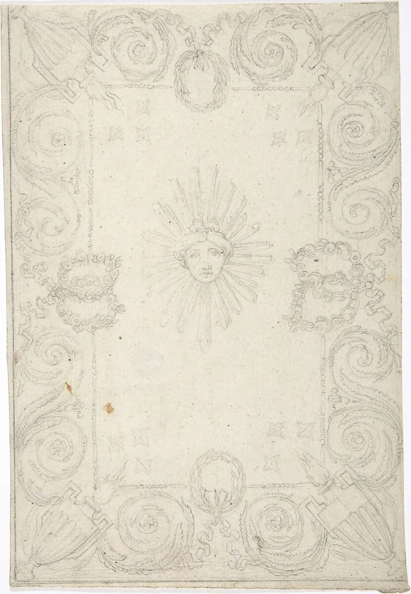 Design for Ceiling — Anonymous, French, 18th century