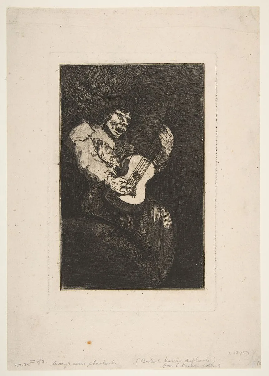 Blind Singer — Goya (Francisco de Goya y Lucientes)