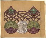 Horizontal Panel with Lacework in a Circle Flanked by Circles with Ivy Leaves — Anonymous, French, 20th century
