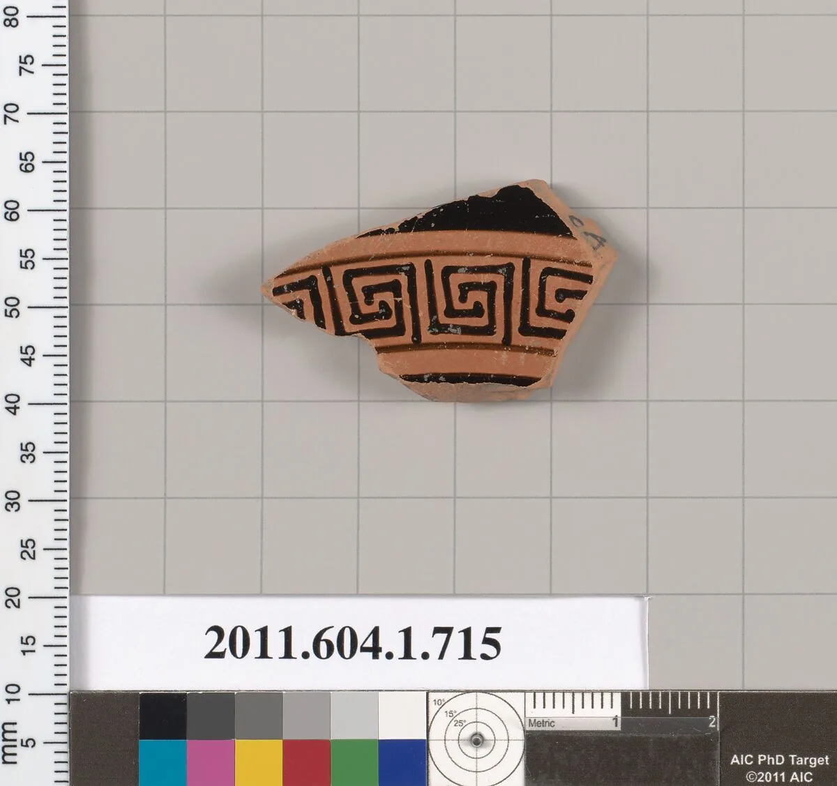 Terracotta fragment of a kylix (drinking cup) — Unknown
